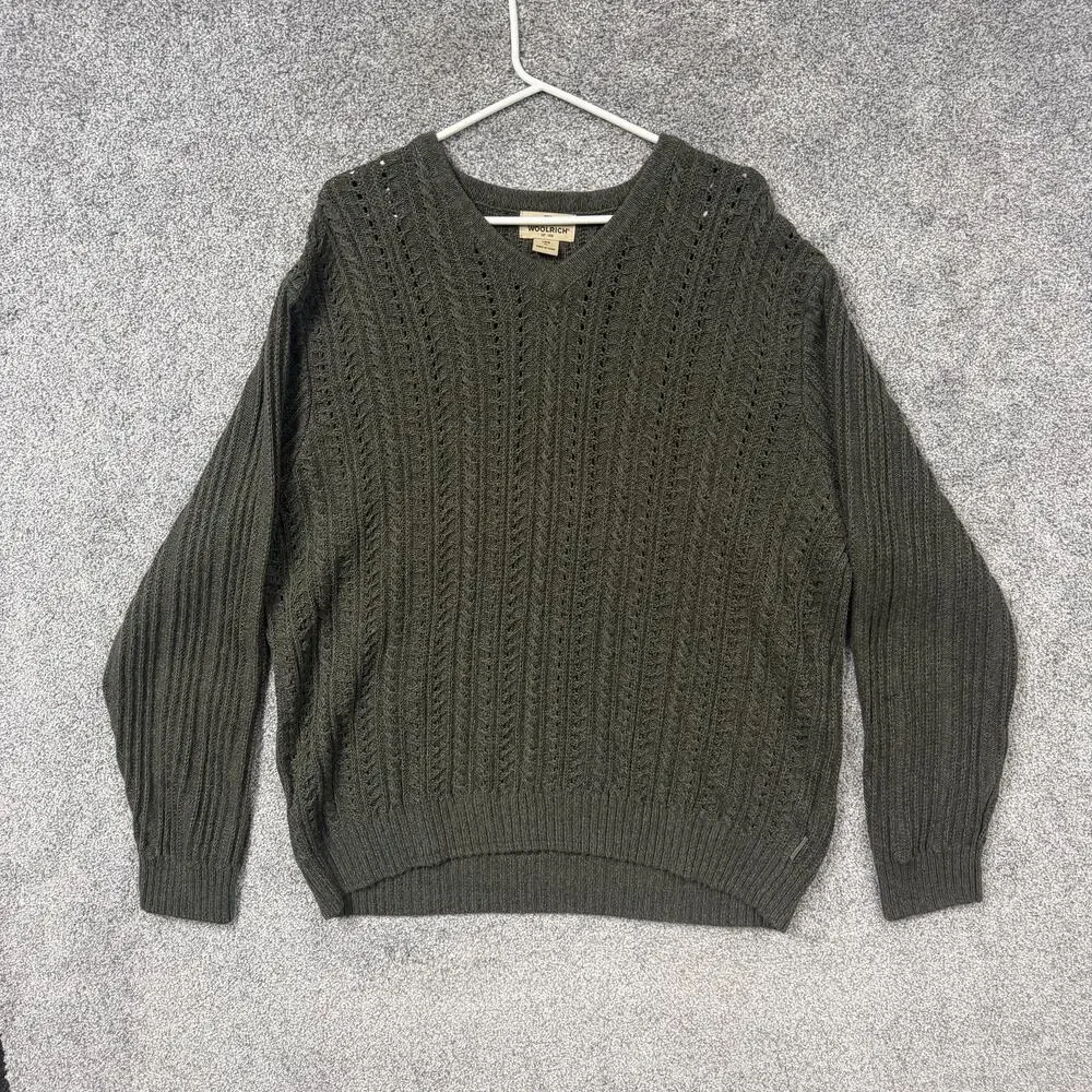 Woolrich Sweater XL Earthy Granola Boy Coastal Grandpacore Outdoorsy Heritage